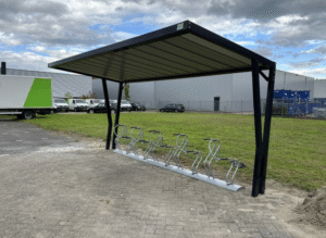 Overdekte fietsenstalling inrichten Klaver Fietsparkeren 