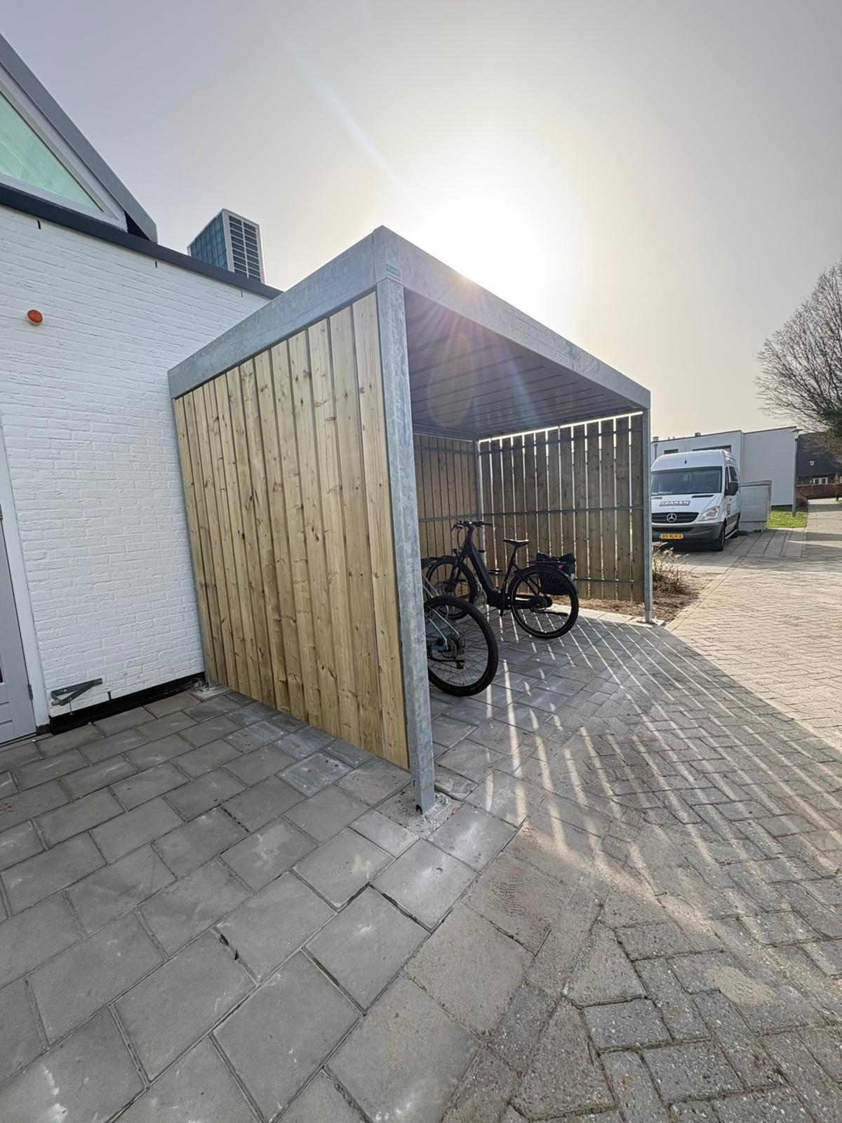 CuBic fietsoverkapping - Cobra fietsenrekken - Klaver Fietsparkeren